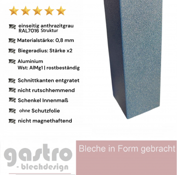 Alu Winkelprofil anthrazitgrau RAL7016